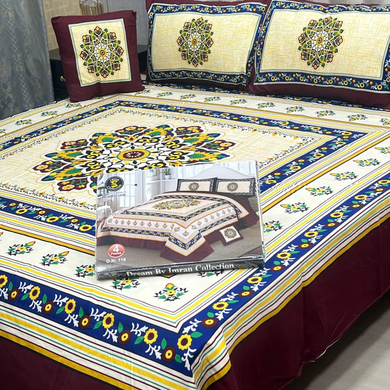 Premium Cotton Printed Bedsheet Set