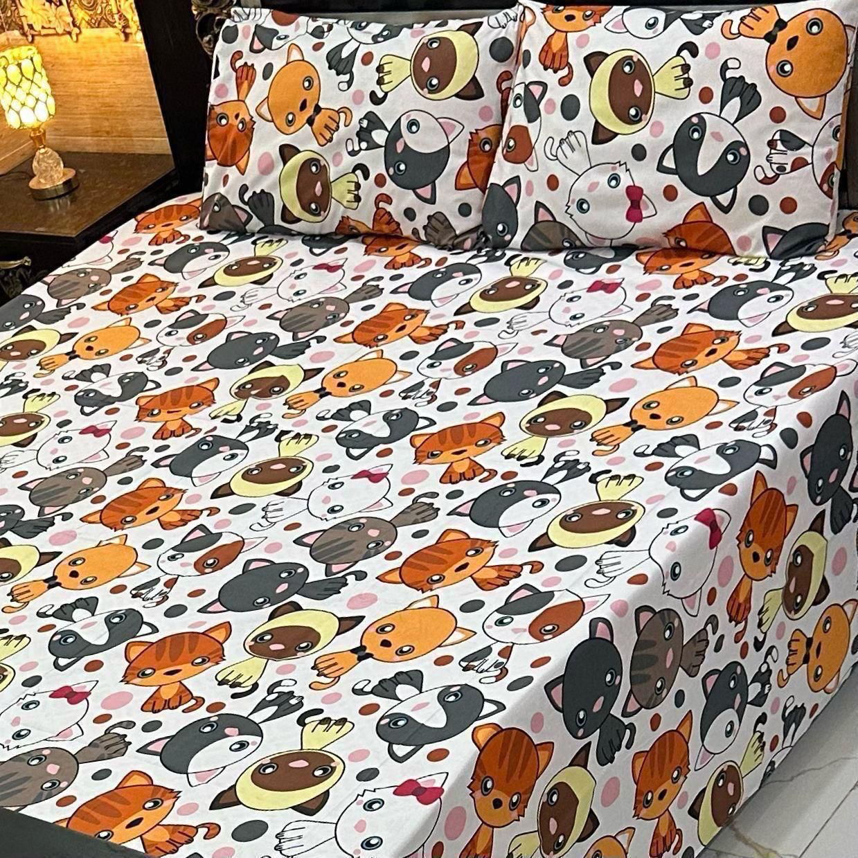 High-Quality Cotton Double Bed Sheet Set