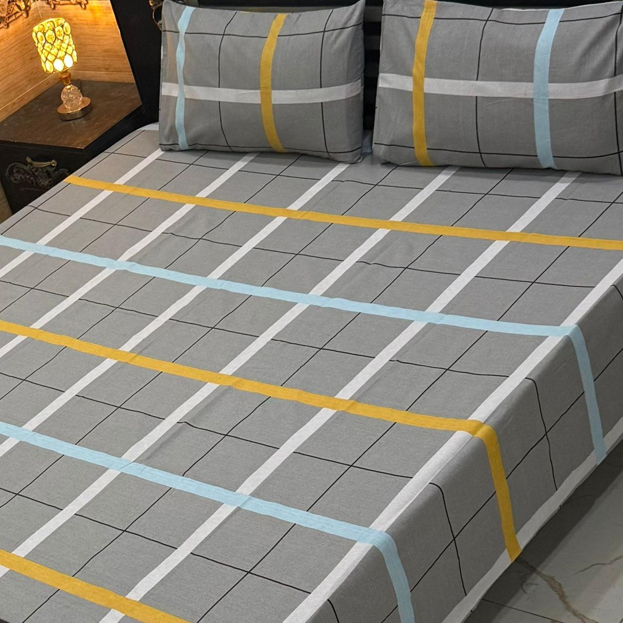 Printed Double Bedsheet Set  Soft & Durable Fabric